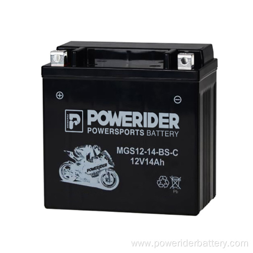 12v 14ah YTX14L-BS harley series motorcycle starter battery